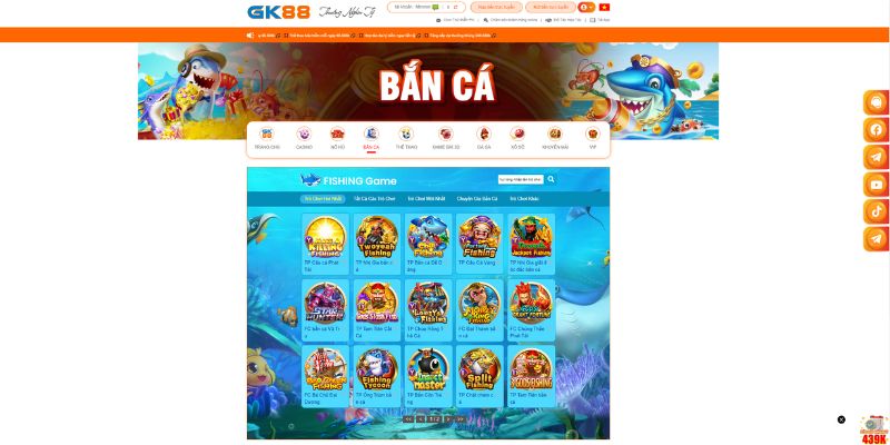 Khám phá đại dương và nhận thưởng lớn với sảnh game bắn cá